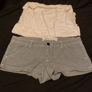 Hollister pinstripped shorts